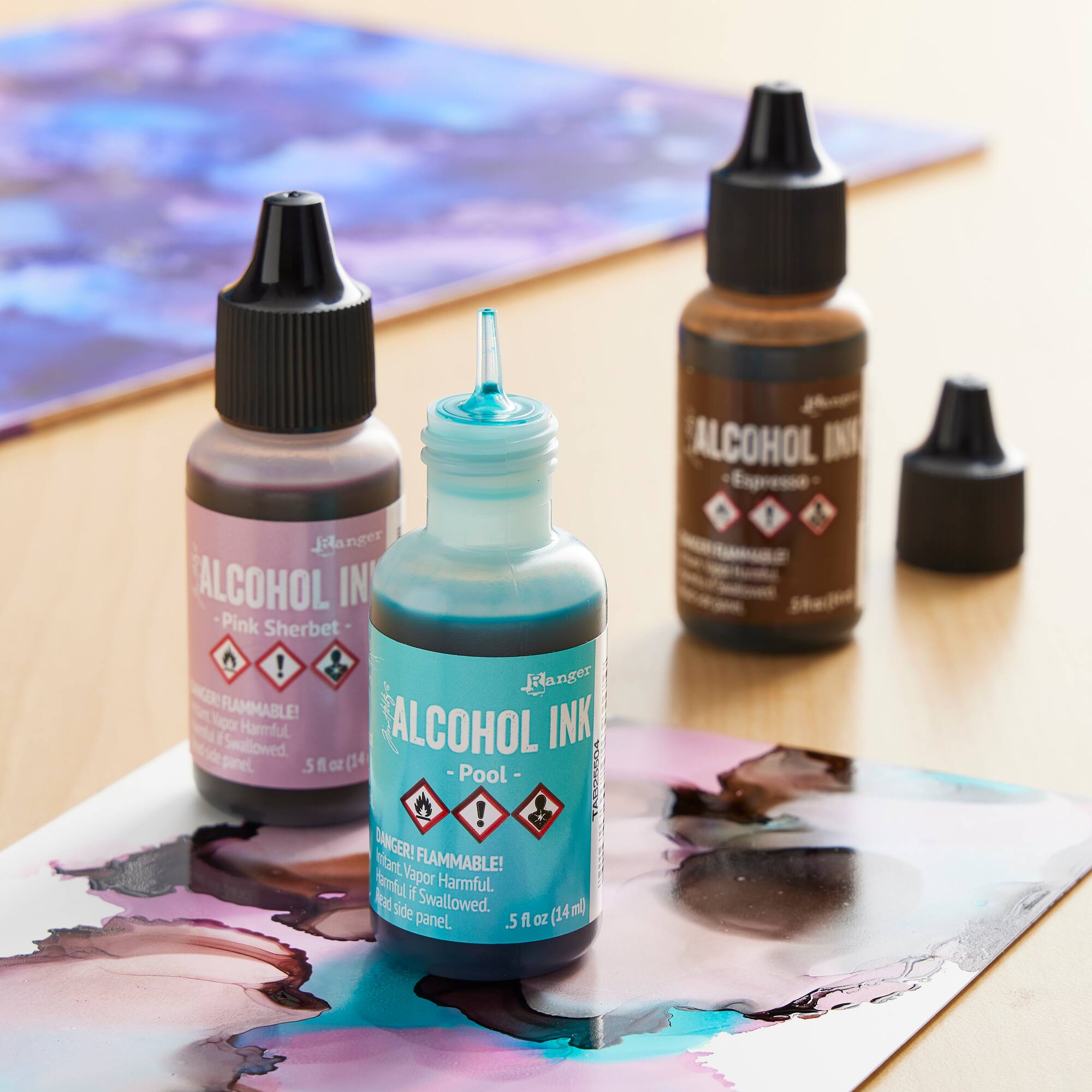 6 Packs: 3 ct. (18 total) Tim Holtz® Alcohol Ink Set, Retro Cafe